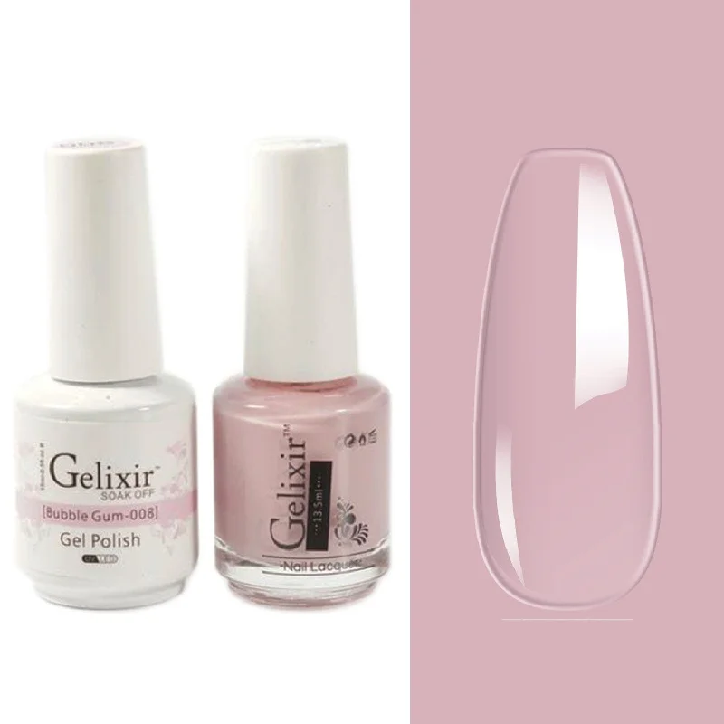 Breathable nail varnish-GELIXIR GEL COLOR  - GLX008 - Duo Gel & Polish 0.5oz