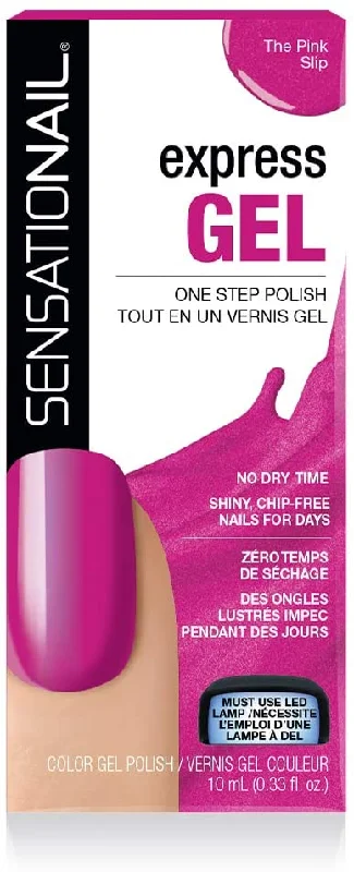 Acetone-free nail wipes-SensatioNail Express Gel Nail Polish The Pink Slip