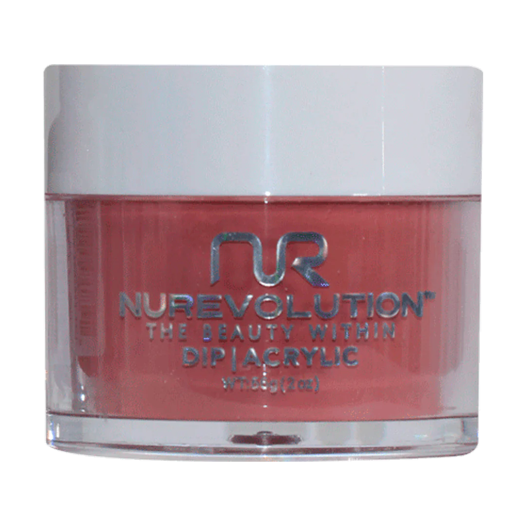 UV-cured gel polish sets-NuRevolution Trio Dip/Acrylic Powder 058 Royal Red