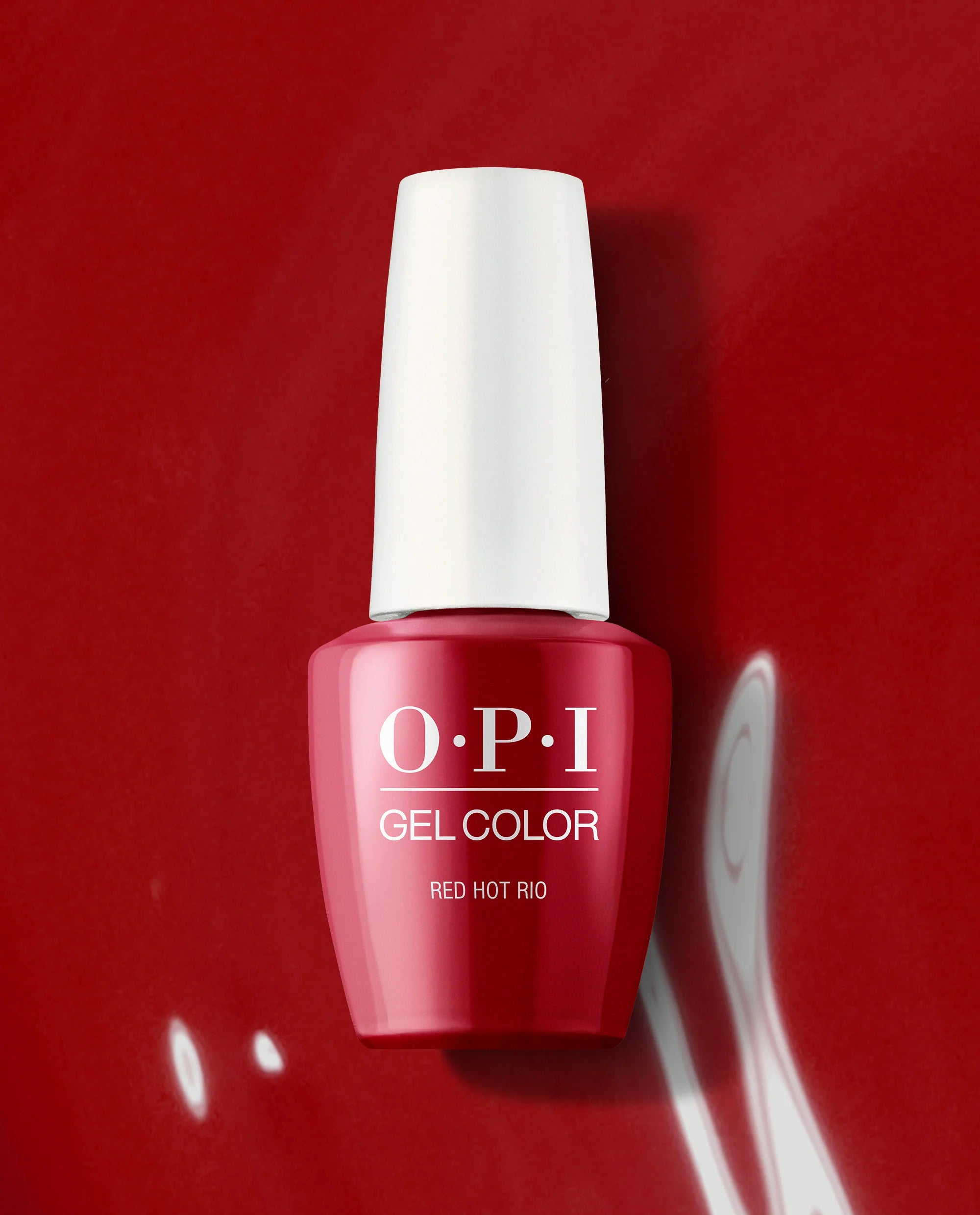 Salon-grade nail gel-OPI GELCOLOR - GCA70 - RED HOT RIO