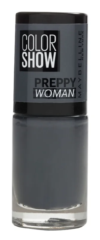 Pastel nail gel colors-Maybelline Color Show Preppy Woman Nail Polish 76 Empire Grey