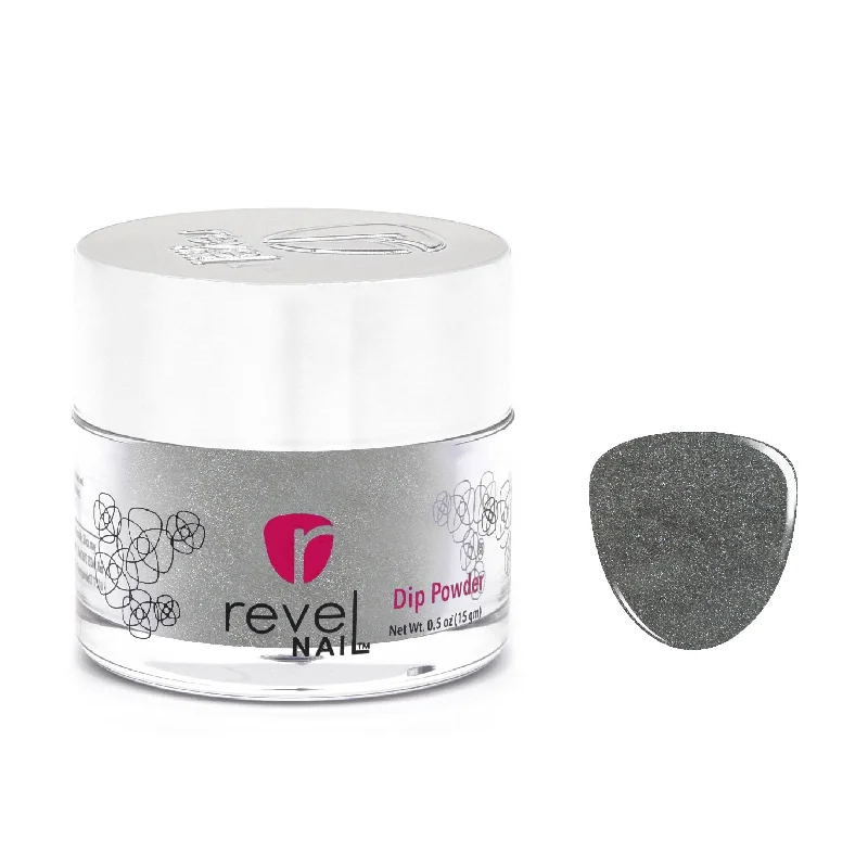 Sparkle nail art gems-D704 Blade Gray Shimmer Dip Powder