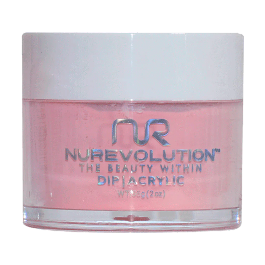 Salon-grade nail acrylic-NuRevolution Trio Dip/Acrylic Powder 063 Yours Truly