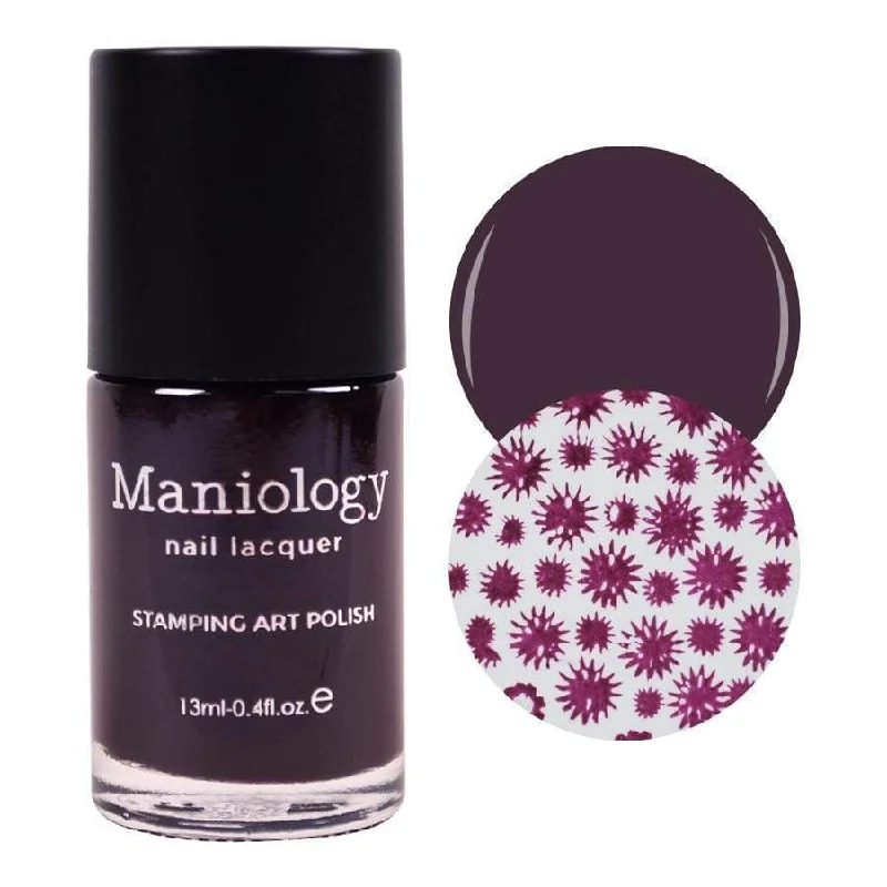 Glitter nail art accents-Maniology - Stamping Nail Polish - Leather