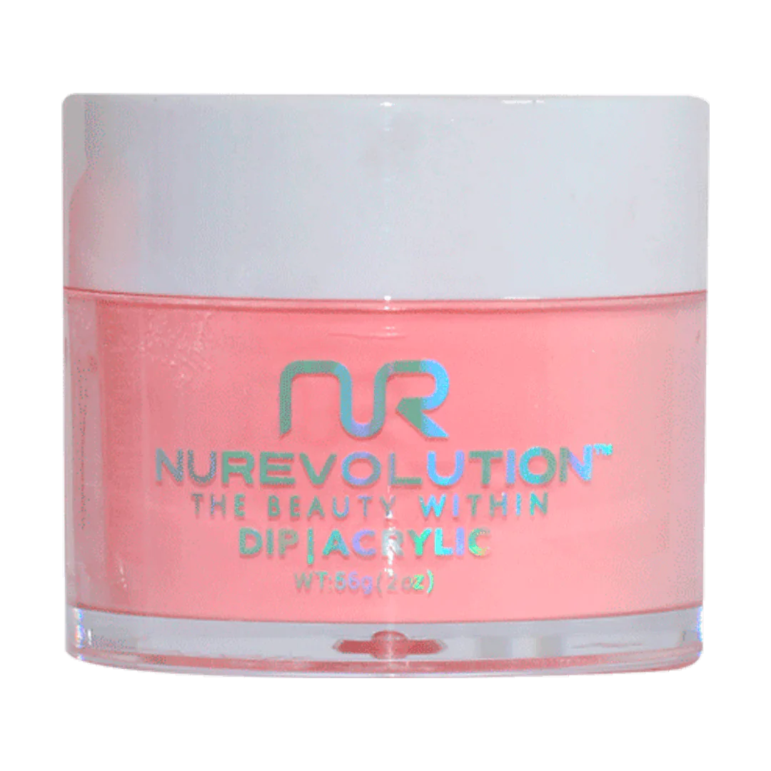 Vibrant nail polish shades-NuRevolution Trio Dip/Acrylic Powder 103 Malibu Sunset