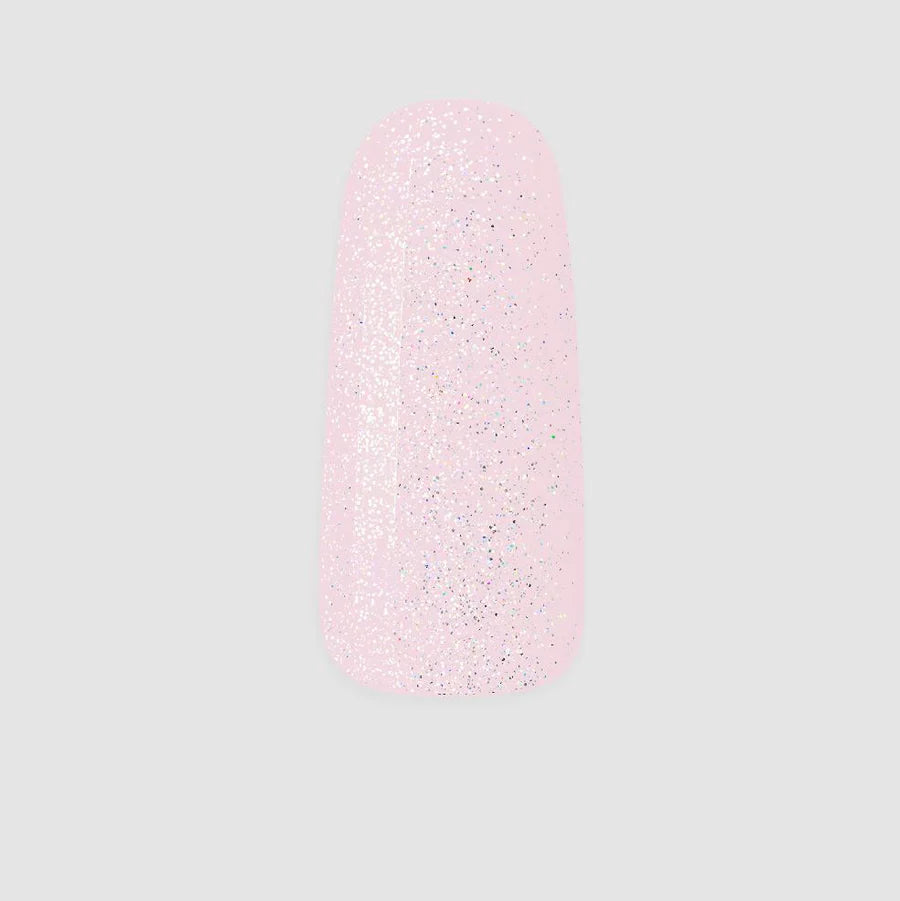 Eco-friendly nail polish-Nugenesis Powder - Pink Glitter