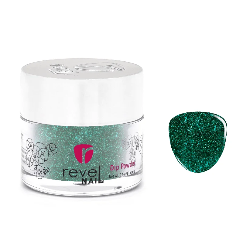 Long-wear nail polish-D763 Central Park Green Flake Dip Powder