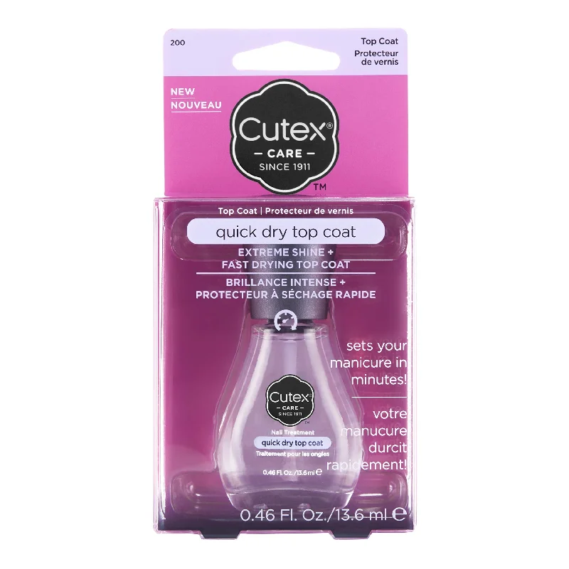 Compact nail polish storage-Cutex Quick Dry Top Coat Nail Treatment