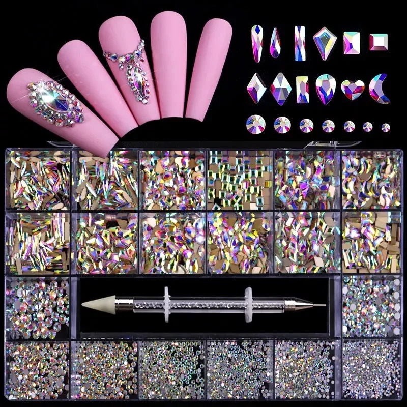 Moisturizing nail cuticle balm-Luxury Rhinestone Kit RH003