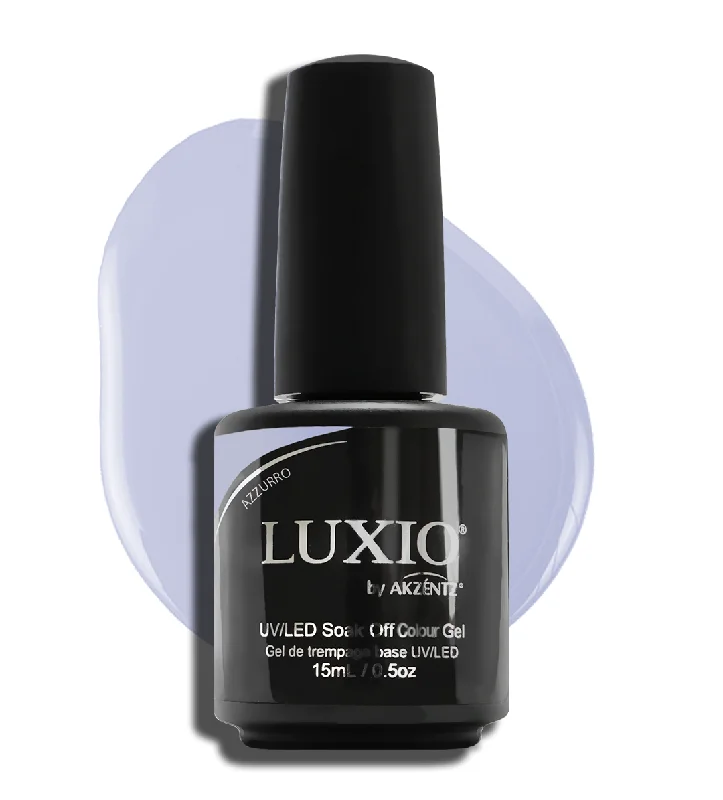 Glittery nail art decals-Luxio Azzurro, Gel Polish