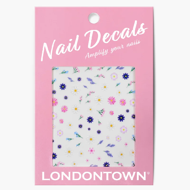 Sparkly nail polish overlay-Nail Decals - Petals in Bloom