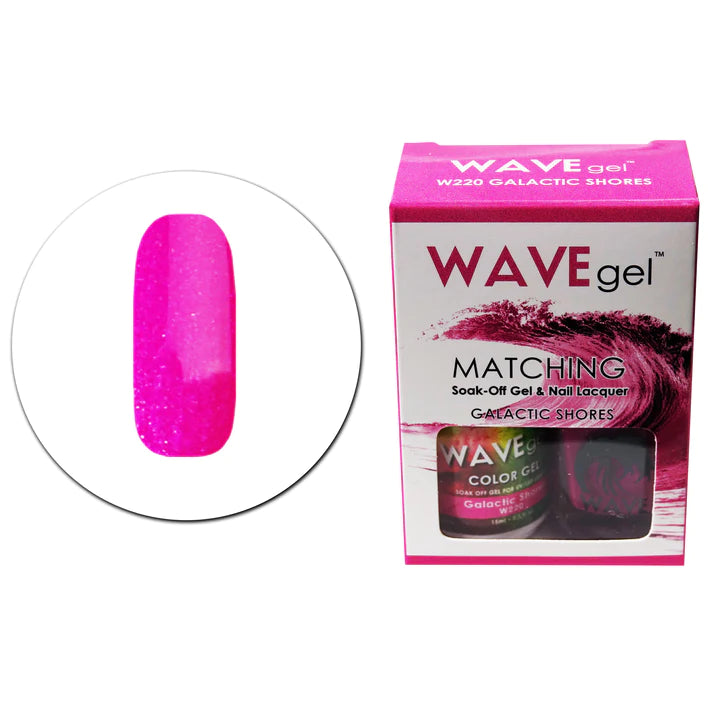 Acetone-free nail remover-WAVE GEL MATCHING SET #220 - Galactic Shores