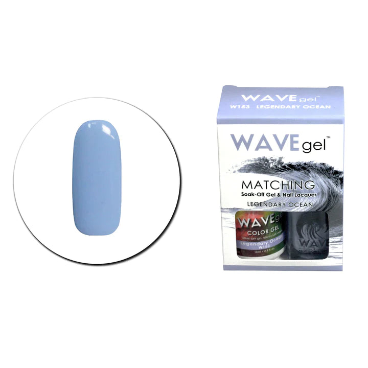 Safe nail polish remover pads-WAVE GEL MATCHING SET #153 - Legendary Ocean