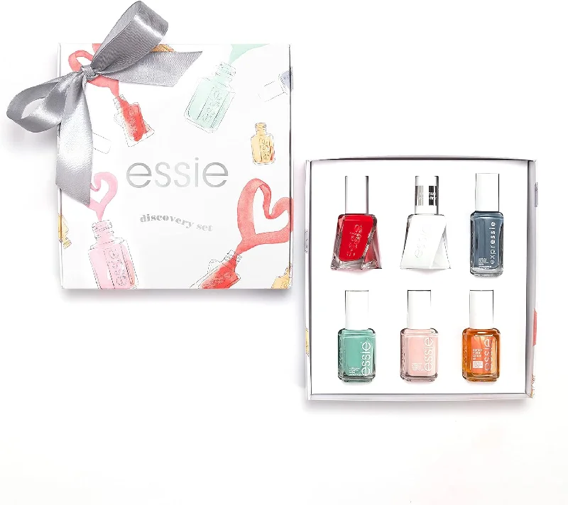 Travel-size nail kit-Essie 6 Piece Discovery Nail Polish Gift Set