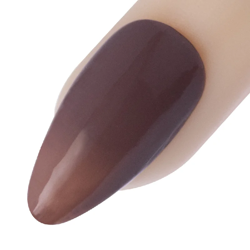 UV-resistant nail gel-Good Enough, Brown with Maroon Tone, 10ml