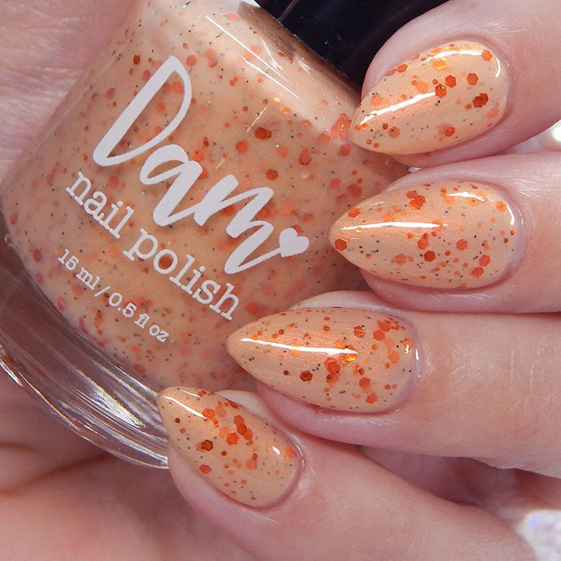 Ombre nail polish shades-Dam Nail Polish - Mango Tango Nail Polish