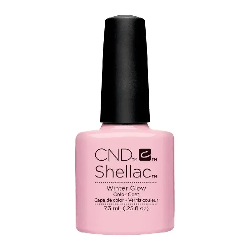 Smooth nail polish finish-CND Shellac Winter Glow 203