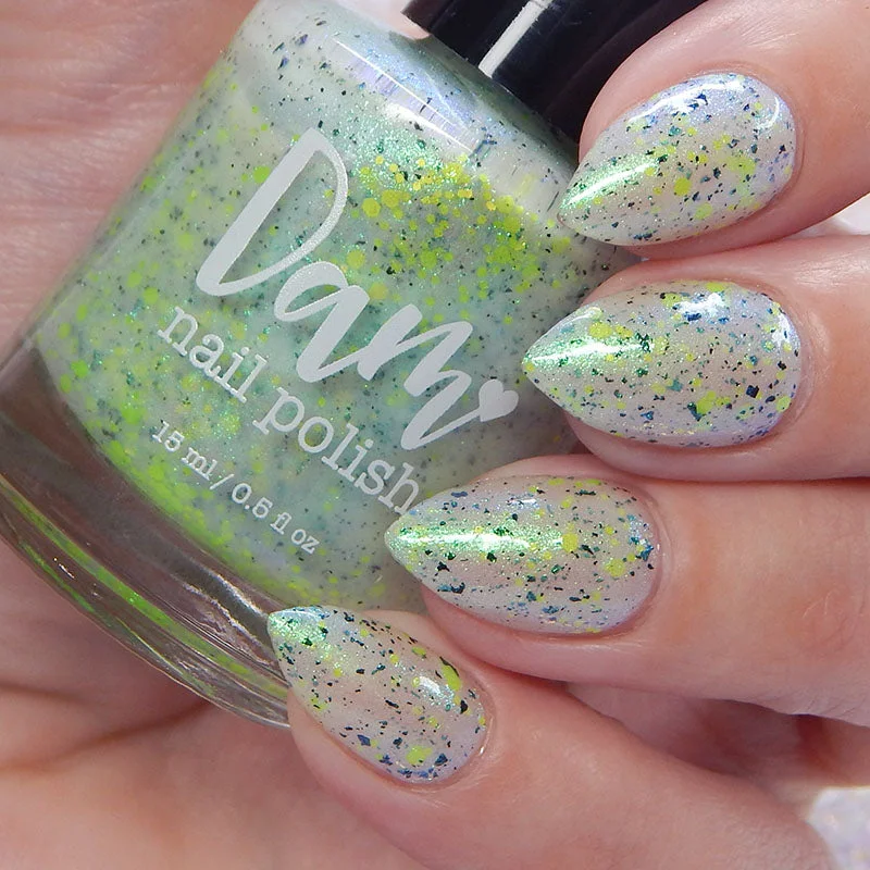 Pastel nail polish tones-Dam Nail Polish - Twinkling Tornado Nail Polish