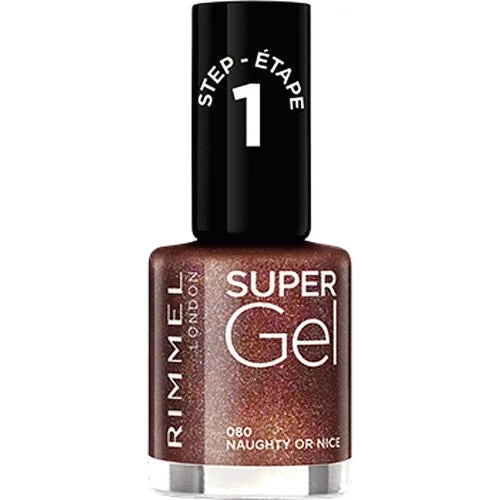 Quick-set nail gloss-Rimmel London Super Gel Nail Polish 080 Naughty Or Nice