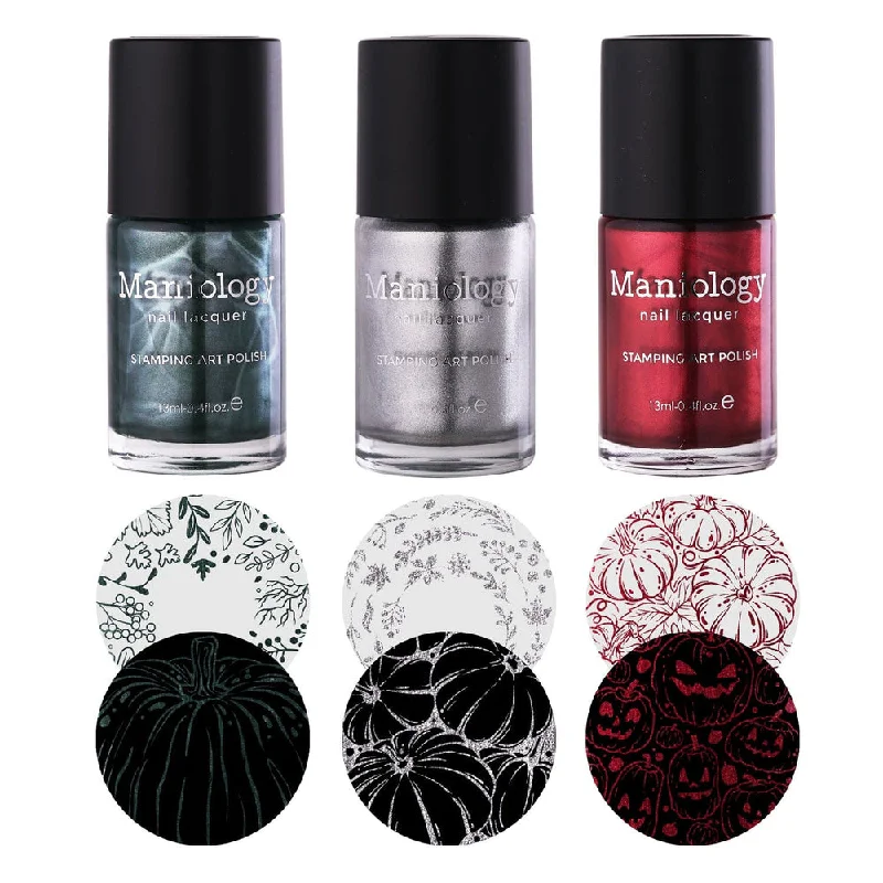 Neutral nail gel colors-Maniology - Stamping Nail Polish - Harvest Hues: 3-Piece Metallic Stamping Polish Set