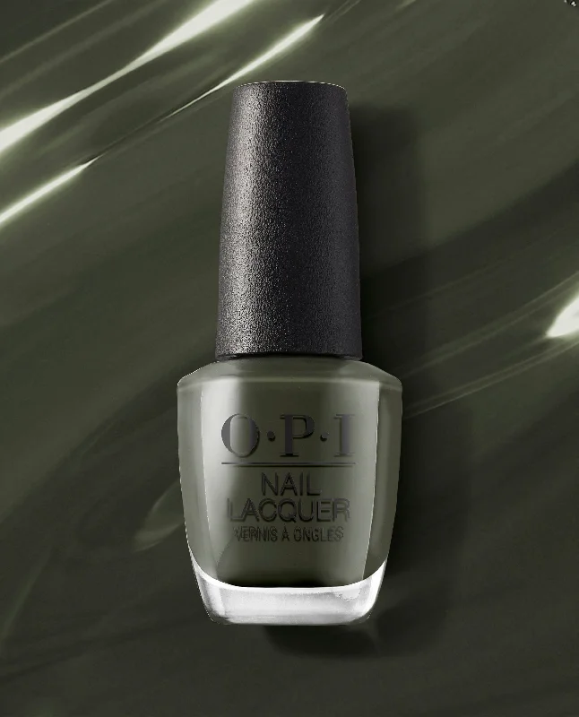 Nude nail polish colors-OPI NAIL LACQUER - NLU15 - THINGS I’VE SEEN IN ABER-GREEN