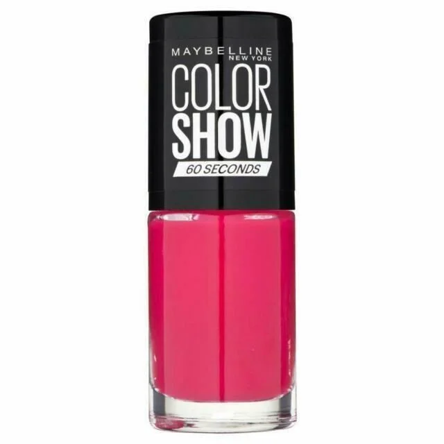 Smooth nail polish overlay-Maybelline Color Show 60 Seconds Nail Polish 333 Park Avenue Pink