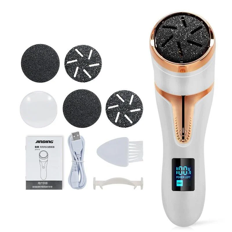 Matte nail gel overlay-Luxury Electric Foot Care Kit: Callus Remover & Skin Smoother