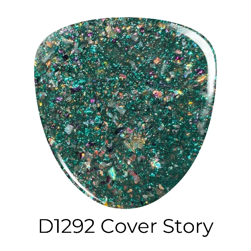 Shimmery nail art decals-D1292 Cover Story Dip Powder