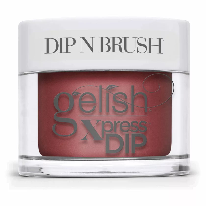 Holographic nail gel-GELISH Dip & Brush - 861 Hot Rod Red - 1.5oz