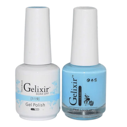 Professional nail acrylic powder-GELIXIR GEL COLOR  - GLX119 - Duo Gel & Polish 0.5oz