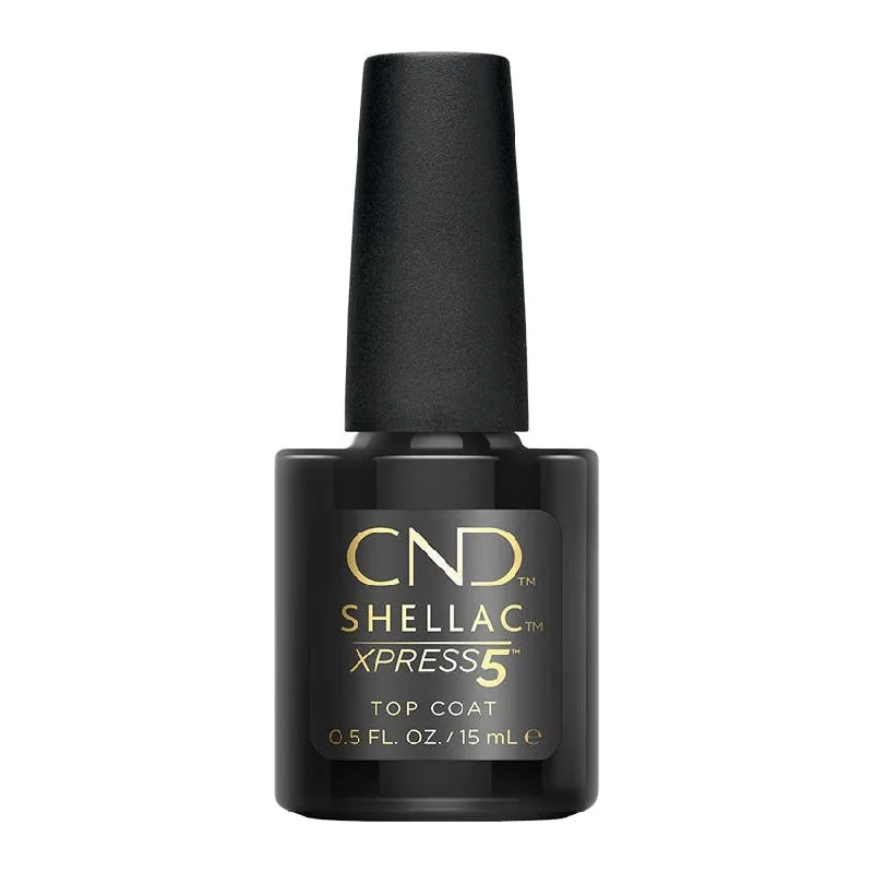 Portable nail polish holder-CND Shellac Xpress5 Top Coat 0.5 oz.