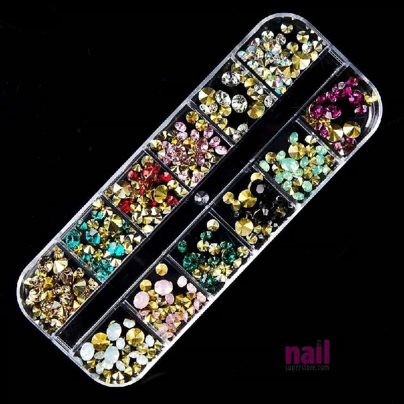 Glitter nail top coat-Mixed Nail Art Rhinestones | Pack #11 - Pack