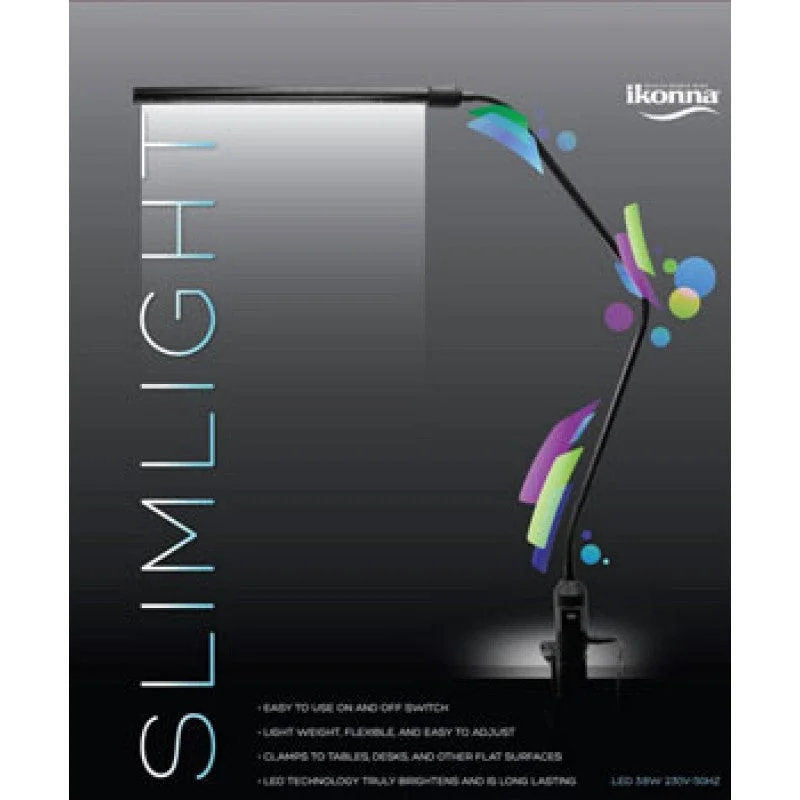 Anti-fade nail gel-ikonna LMP-SLS FLEXIBLE SLIM LED table LAMP- SILVER