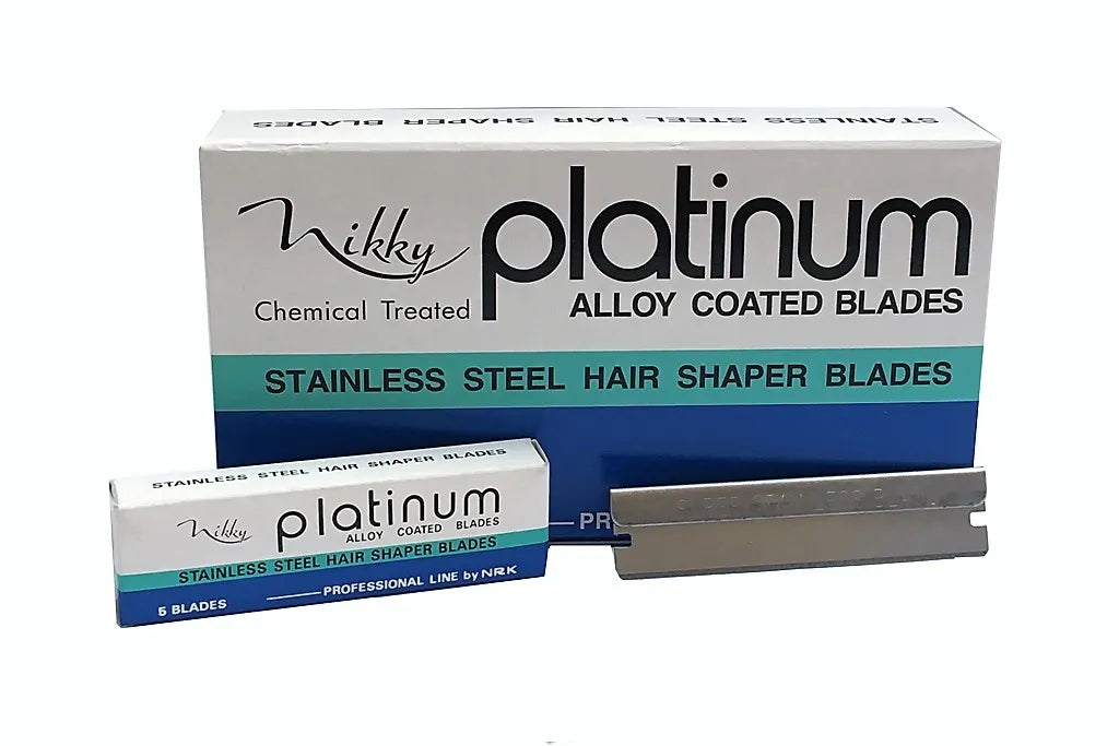 Vibrant nail gel colors-NIK-BLA NIKKY PLATINUM S.S HAIR SHAPER BLADES - 5/PK (JAPAN)