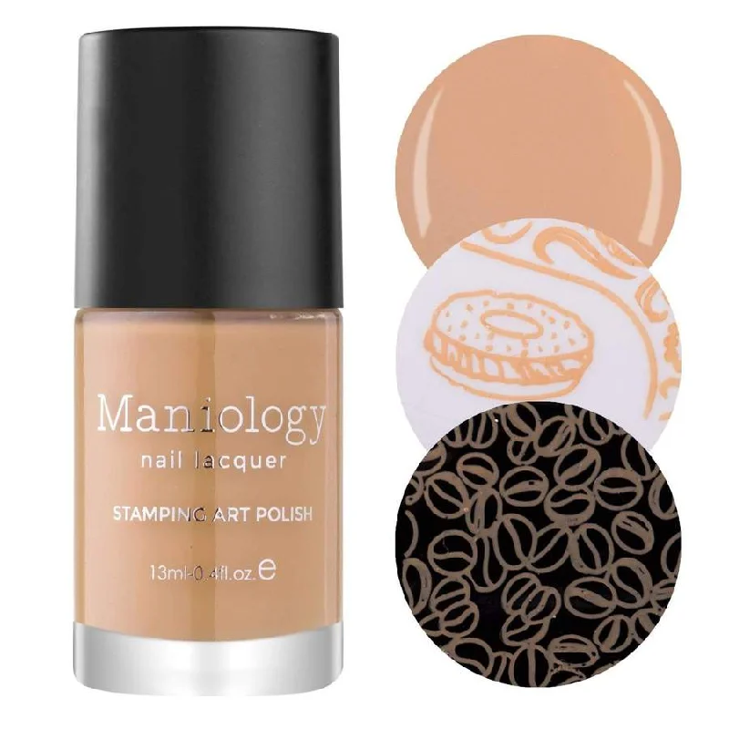 Non-damaging nail adhesive-Maniology - Stamping Nail Polish - Latte