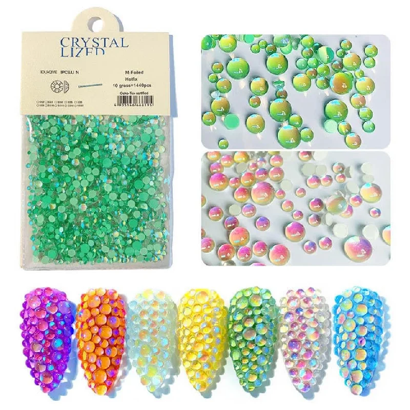 Organic nail polish-Crystal  Hotfix 1440pcs