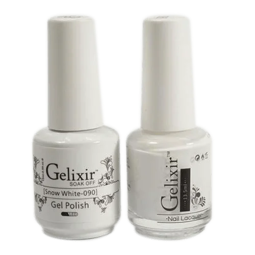 Smooth nail polish overlay-GELIXIR GEL COLOR  - GLX090 - Duo Gel & Polish 0.5oz