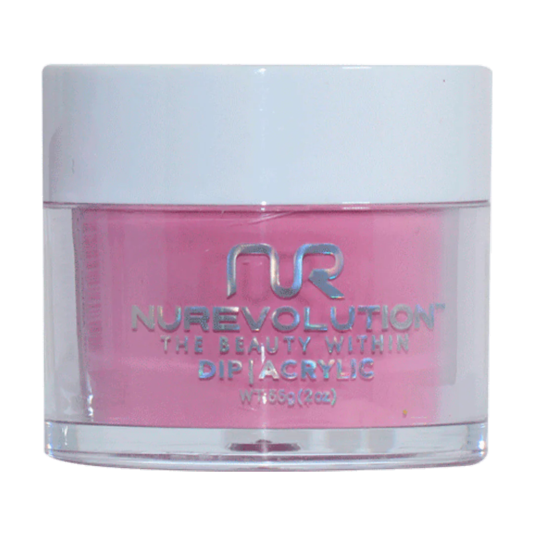 Vibrant nail polish tones-NuRevolution Trio Dip/Acrylic Powder 019 Love Child