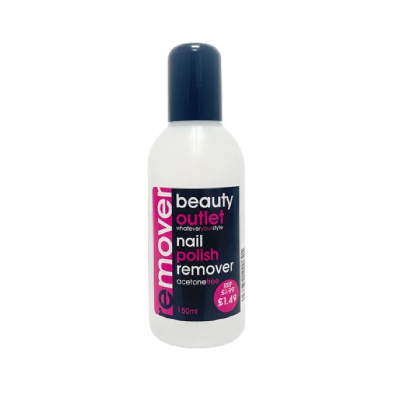 Dual-color nail polish-Beauty Outlet Nail Polish Remover Acetone Free 150ml (New)