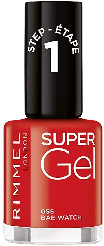 Neutral nail polish shades-Rimmel London Super Gel Nail Polish 055 Bae Watch