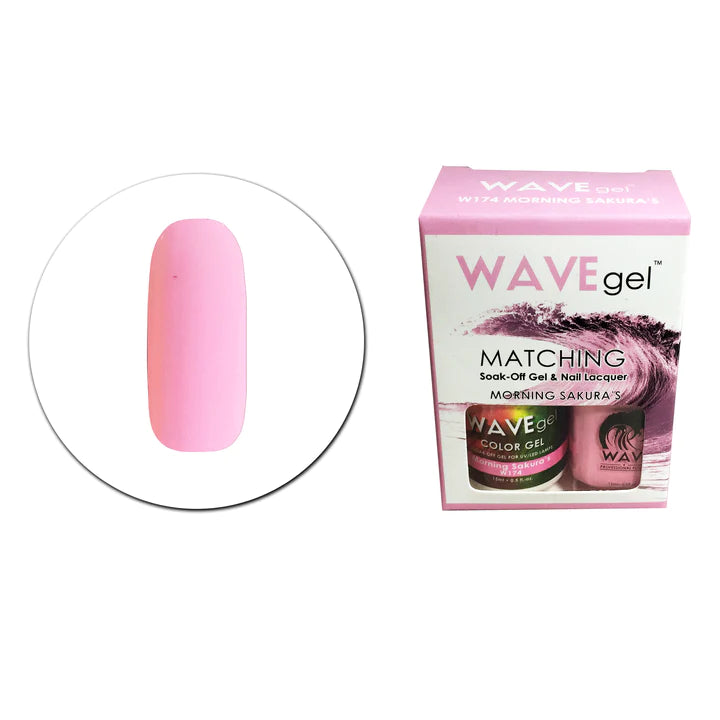 Premium nail acrylic monomer-WAVE GEL MATCHING SET #174 - Morning Sakura's