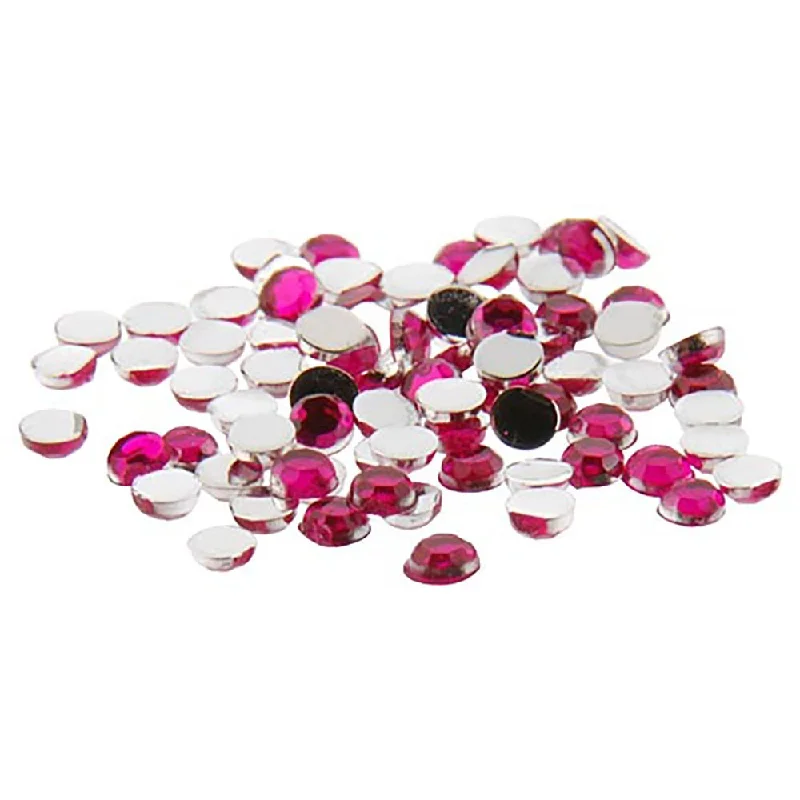 Natural nail polish thinner-Nail Art Rhinestone | Pink - 1440 Count