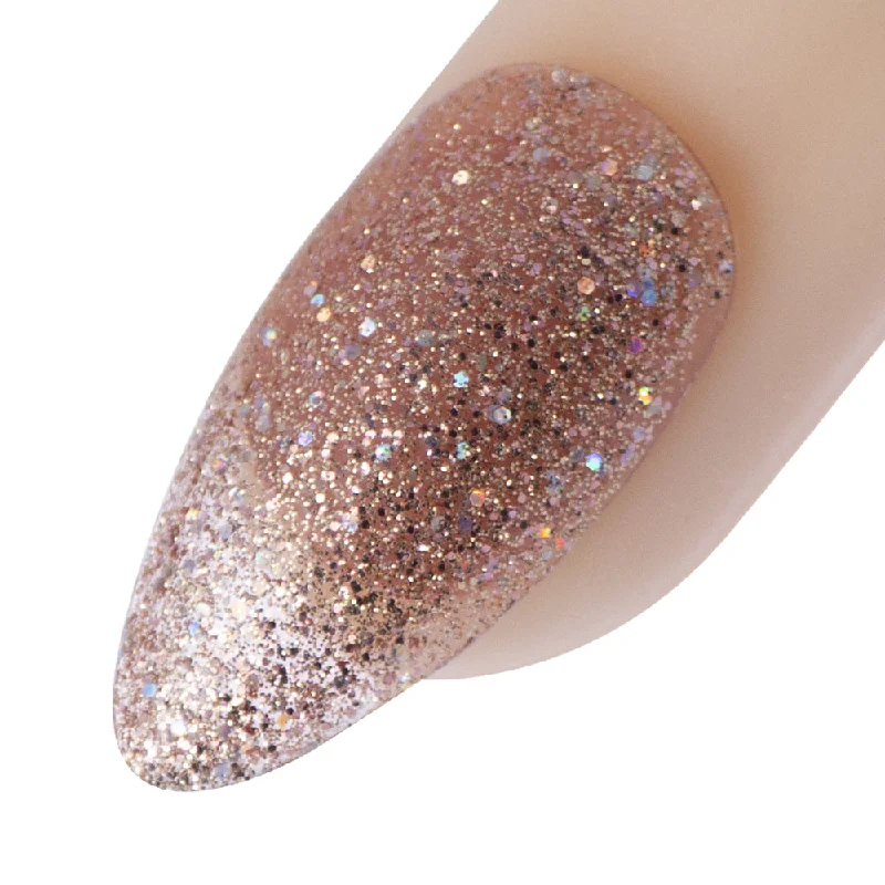 Professional nail acrylic sets-On Full Blast, Copper Holo Glitter, 10ml