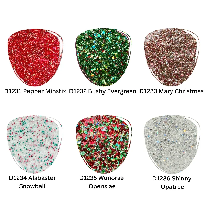 Mirror-effect nail polish-Santa's Helpers | Holiday Drop-Ins Dip Powder Set