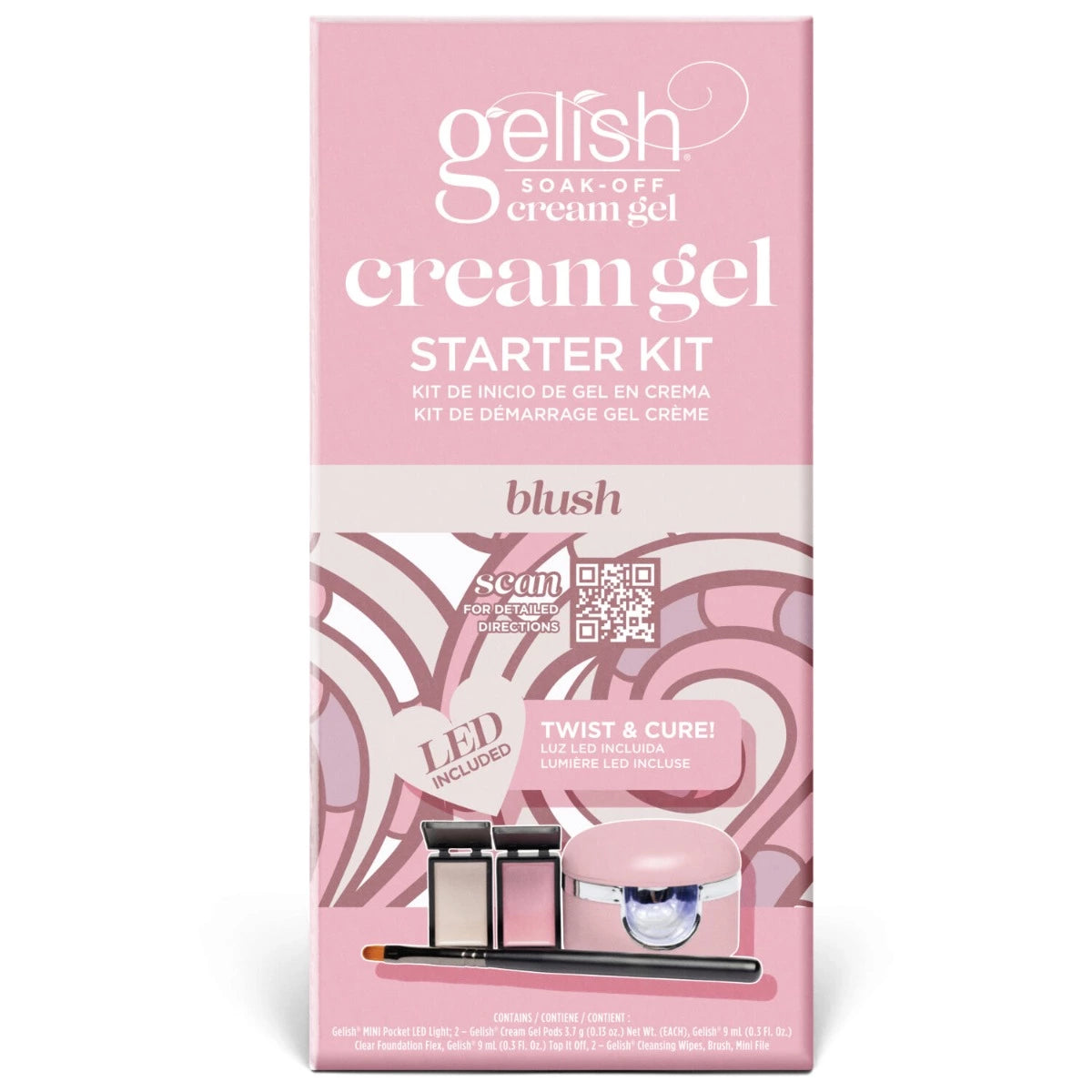 Premium nail acrylic powder-Gelish - Cream Gel Starter Kit - Blush