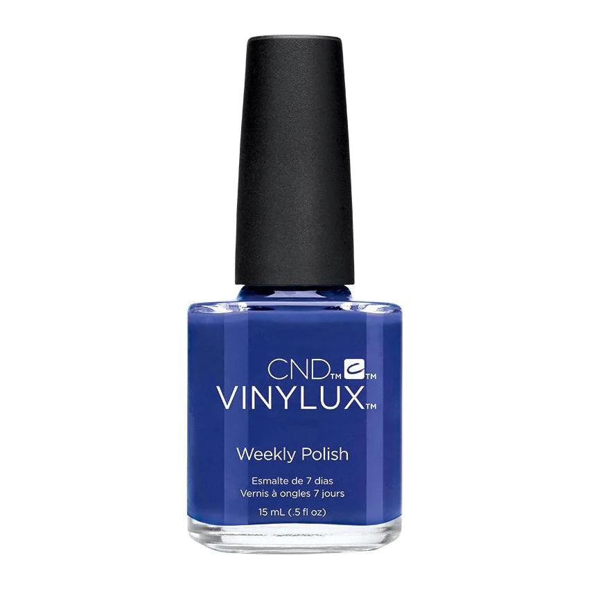 Glitter nail polish finish-CND VINYLUX - Blue Eyeshadow #238