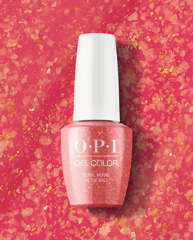 Strong-hold nail glue-OPI GELCOLOR - GCM87 - MURAL MURAL ON THE WALL