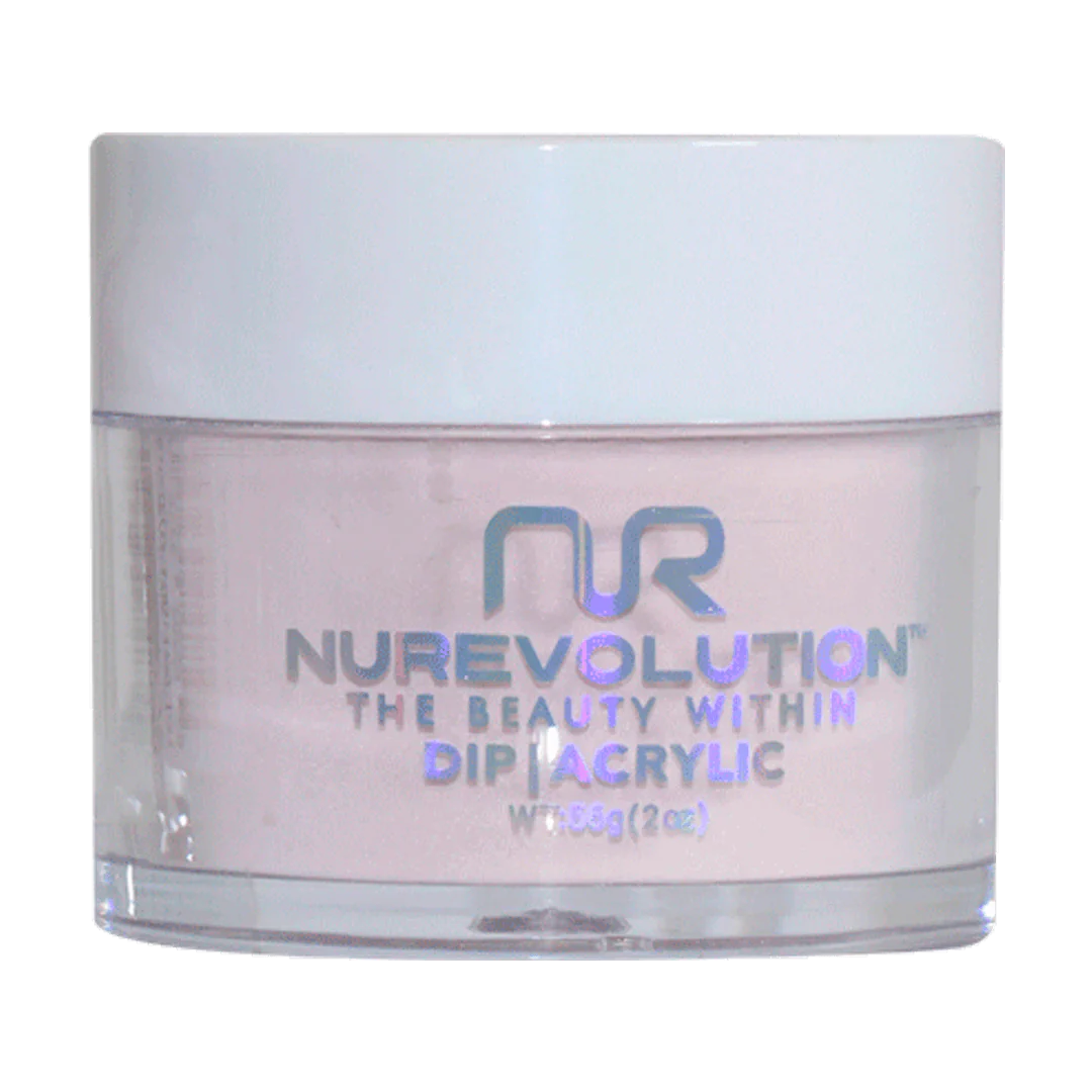 UV-resistant nail varnish-NuRevolution Trio Dip/Acrylic Powder 136 Skinny Dip