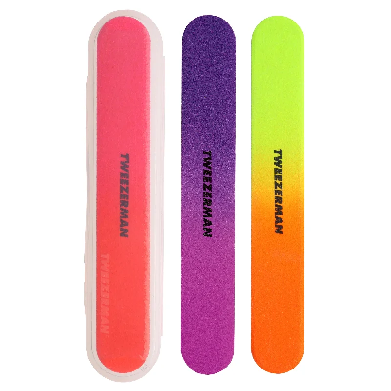 Gentle nail cuticle oil-Tweezerman Neon Hot Filemate Nail Files (x3)