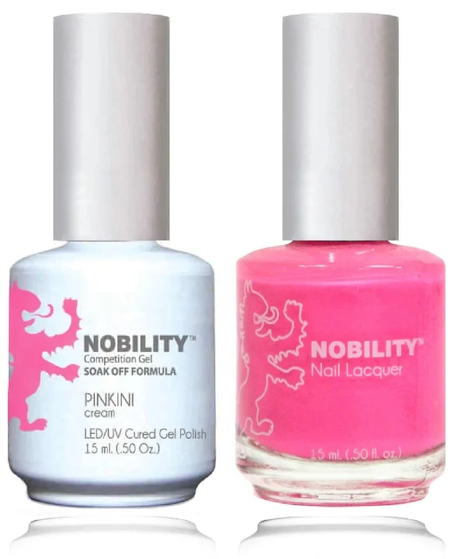 Multi-color nail varnish-NBCS115 - NOBILITY GEL POLISH & NAIL LACQUER - PINKINI 0.5oz